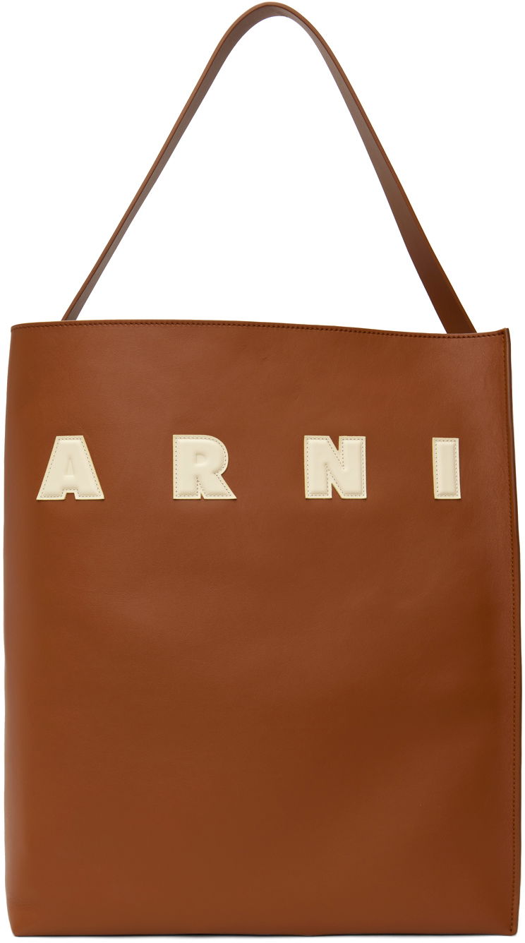 сумка-тоут Marni Museo Tote Bag Коричневий | SHMQ0070U0 P6483