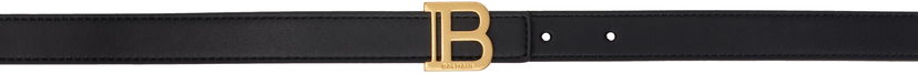 Ремені Balmain Balmain Thin Calfskin B Belt чорний | EN1WJ000LVTL
