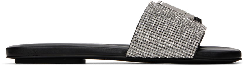 Аксесуари Marc Jacobs Marc Jacobs 'The Rhinestone J Marc' Slides чорний | 2R3FFS006F05