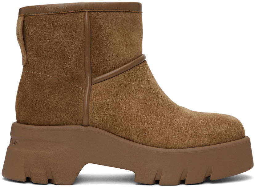Кросівки та взуття Gianvito Rossi Gianvito Rossi Shearling Ankle Boots Коричневий | G73055.20GOM.SNF