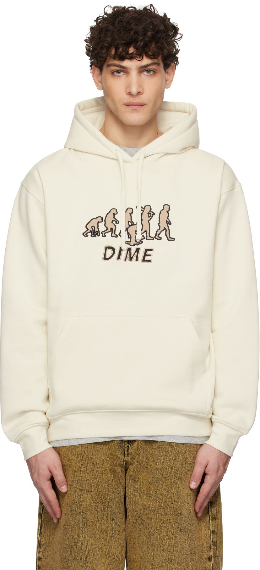 Світшоти Dime Evolution Print Hoodie бежевий | DIMEHO2447NAT