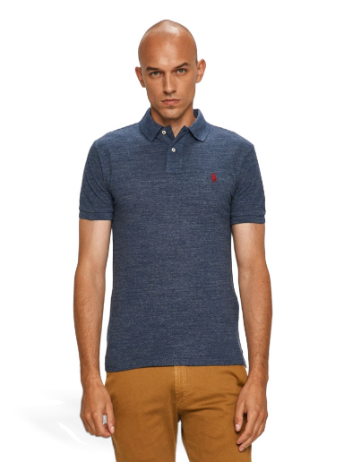 Сорочка поло Polo by Ralph Lauren Slim Fit Polo Синій | 710548797012