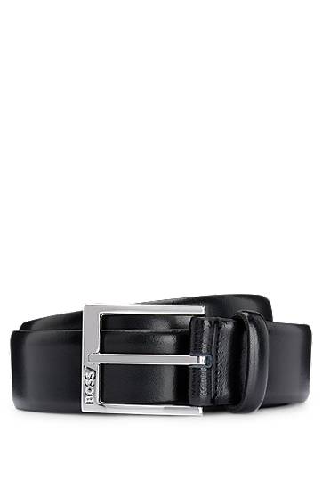 Ремені BOSS BOSS Belt with Branded Buckle чорний | 50482241