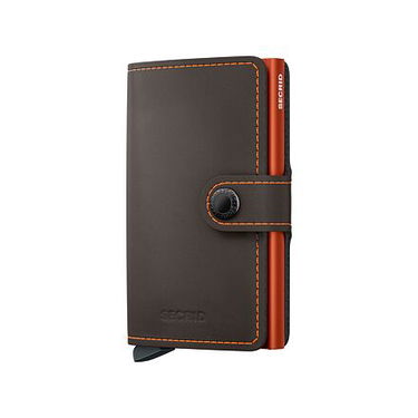 Гаманець Secrid Miniwallet - Matte - Truffle & Orange чорний | MM-Truffle-Orange, 2