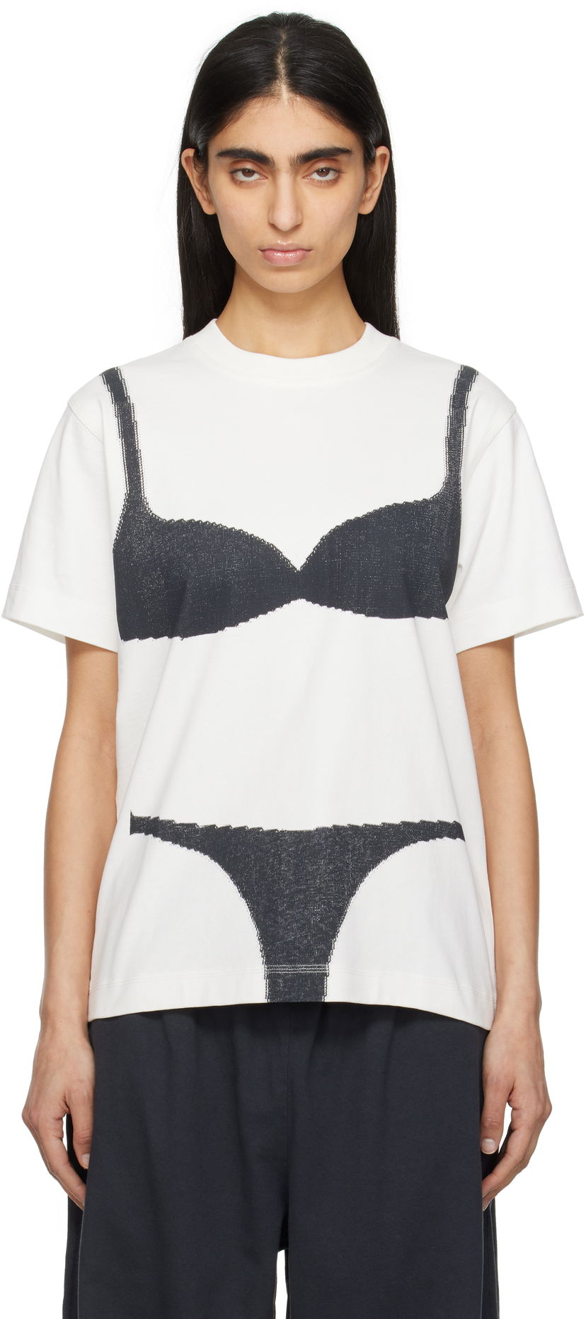 Футболка Marc Jacobs Marc Jacobs Bra Box T-Shirt білий | 2S5RTP050C21
