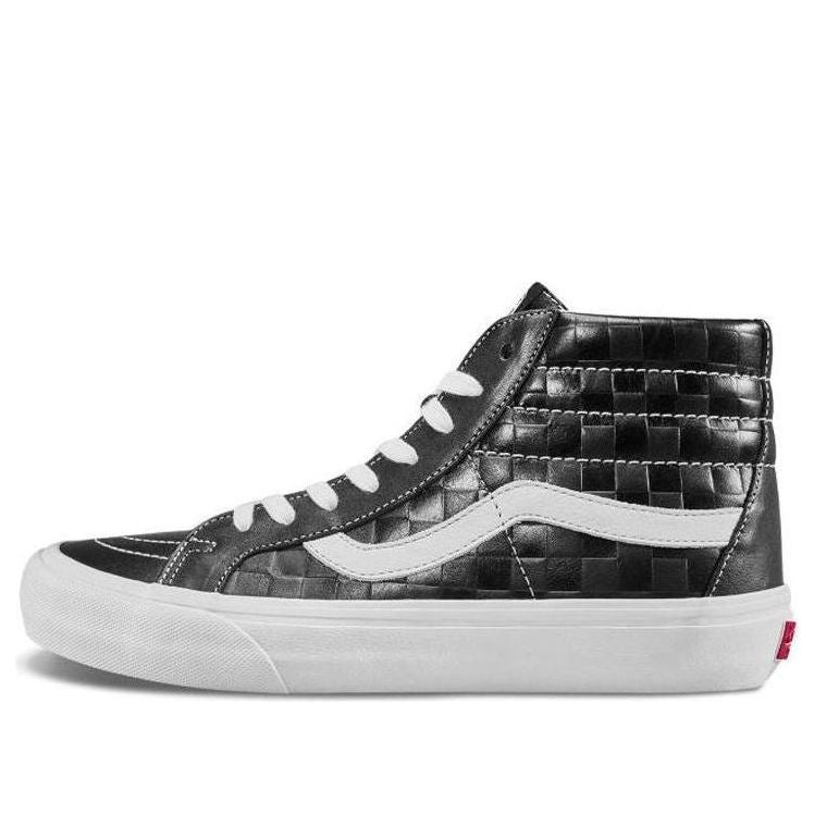 Кросівки та взуття Vans SK8-HI Reissue 6 Checkerboard Embossed чорний | VN0A4BVGXKU