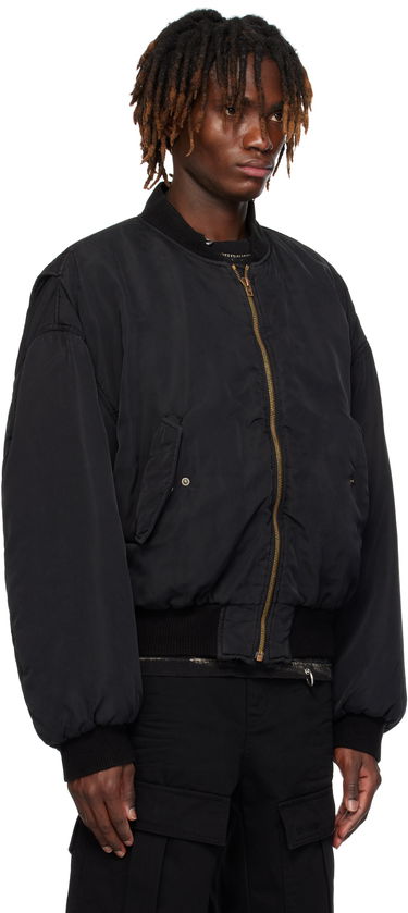 Куртка бомбер We11done We11done Curved Bomber Jacket чорний | WD-JP0-25-005-U-BK, 1