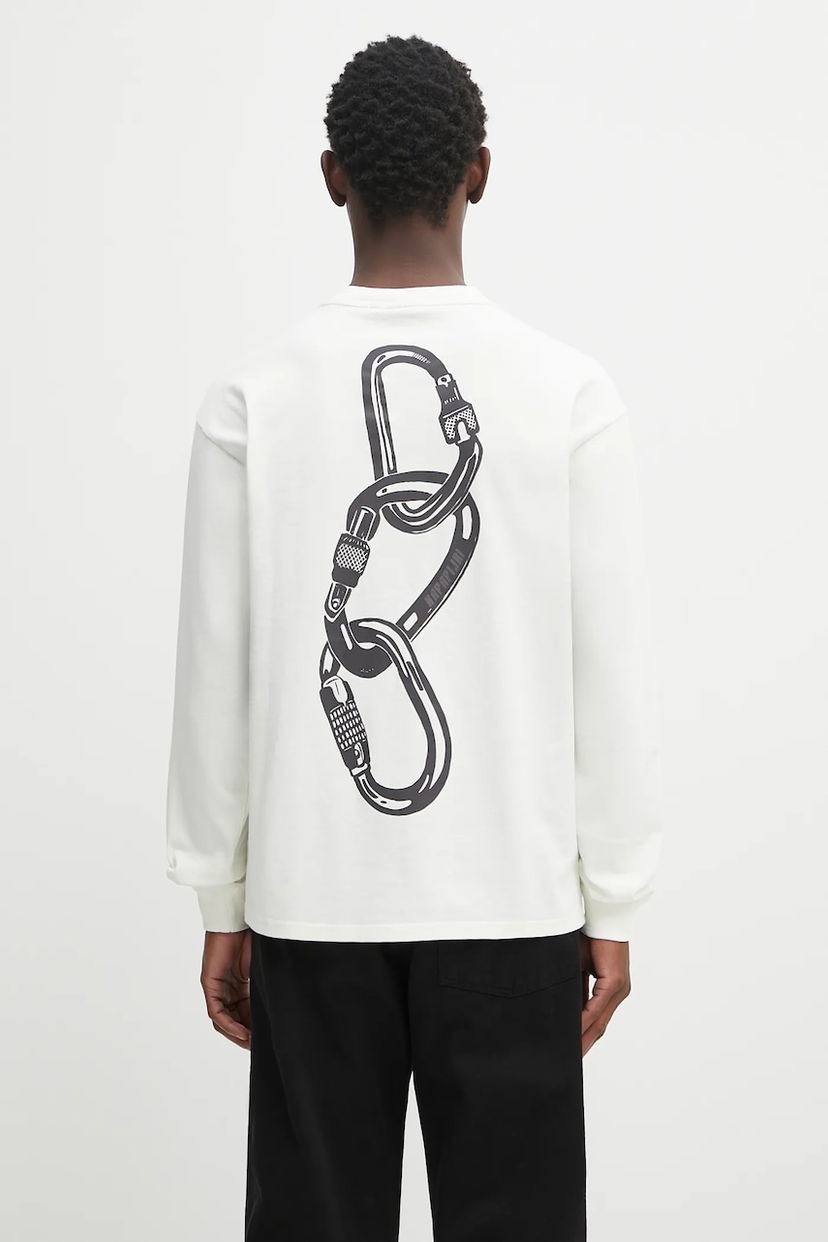 Футболка Napapijri Napapijri S-Coldirai Long Sleeve Graphic T-Shirt білий | NP0A88YC2061
