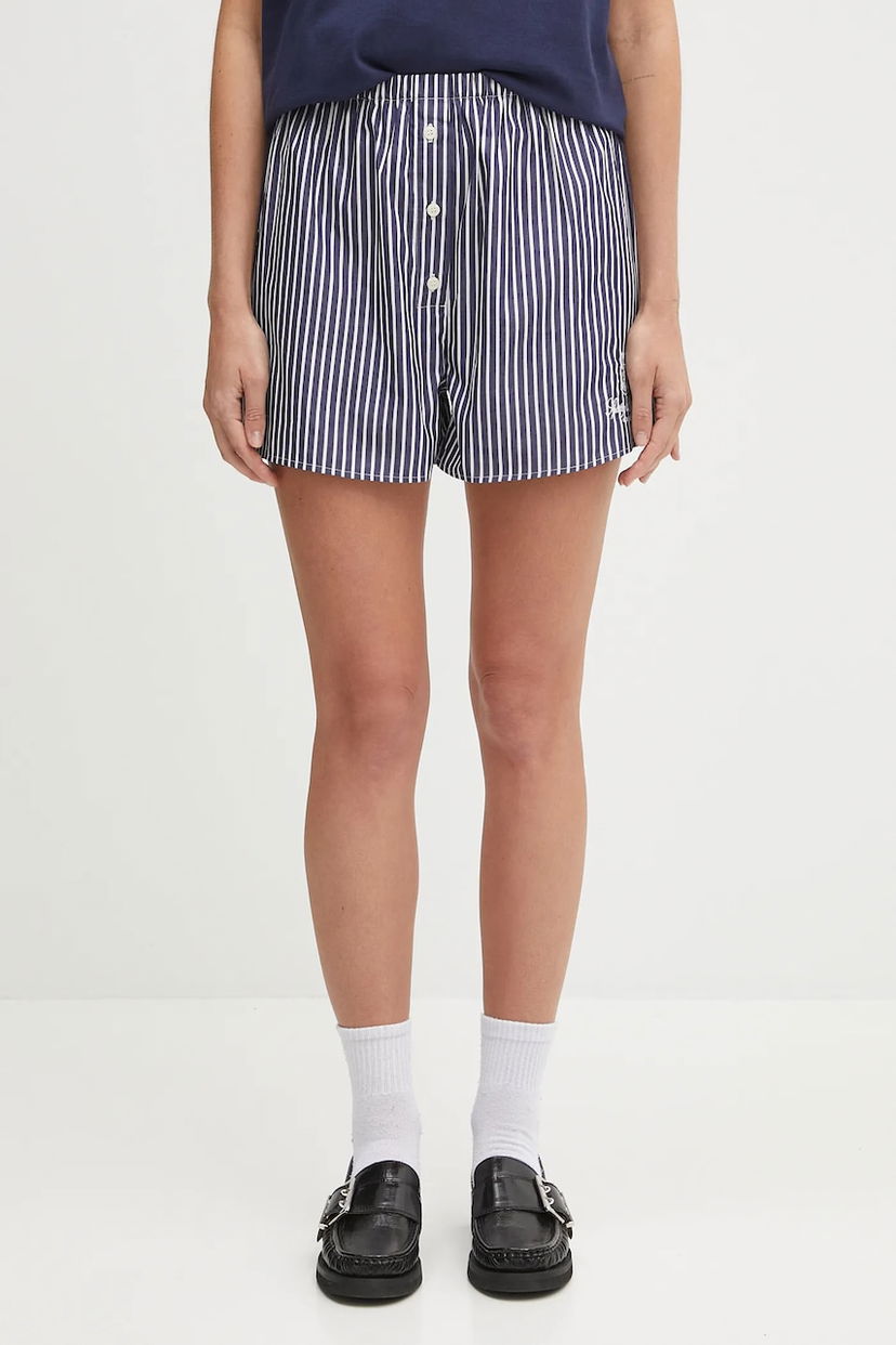 Шорти Sporty & Rich Sporty & Rich Vendome Mini High Waist Shorts темно-синій | SH035602231ST02