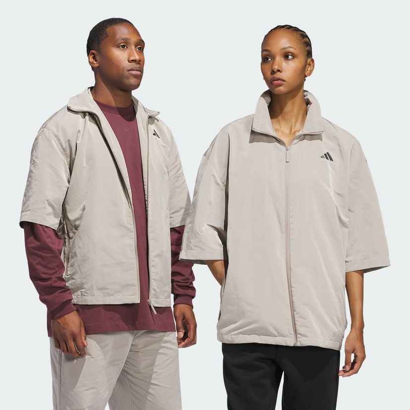 Вітровка adidas Performance Basketball Full-Zip Shooting Jacket бежевий | JC7837
