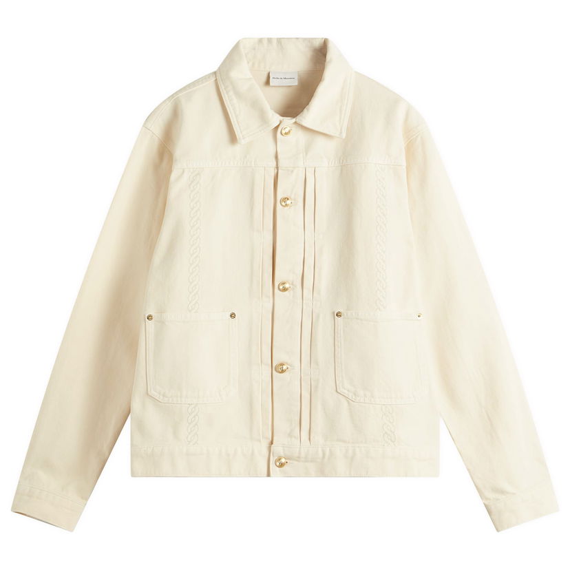 Куртка Drôle de Monsieur Embroidered Denim Jacket бежевий | G-JT172-CO188-OW