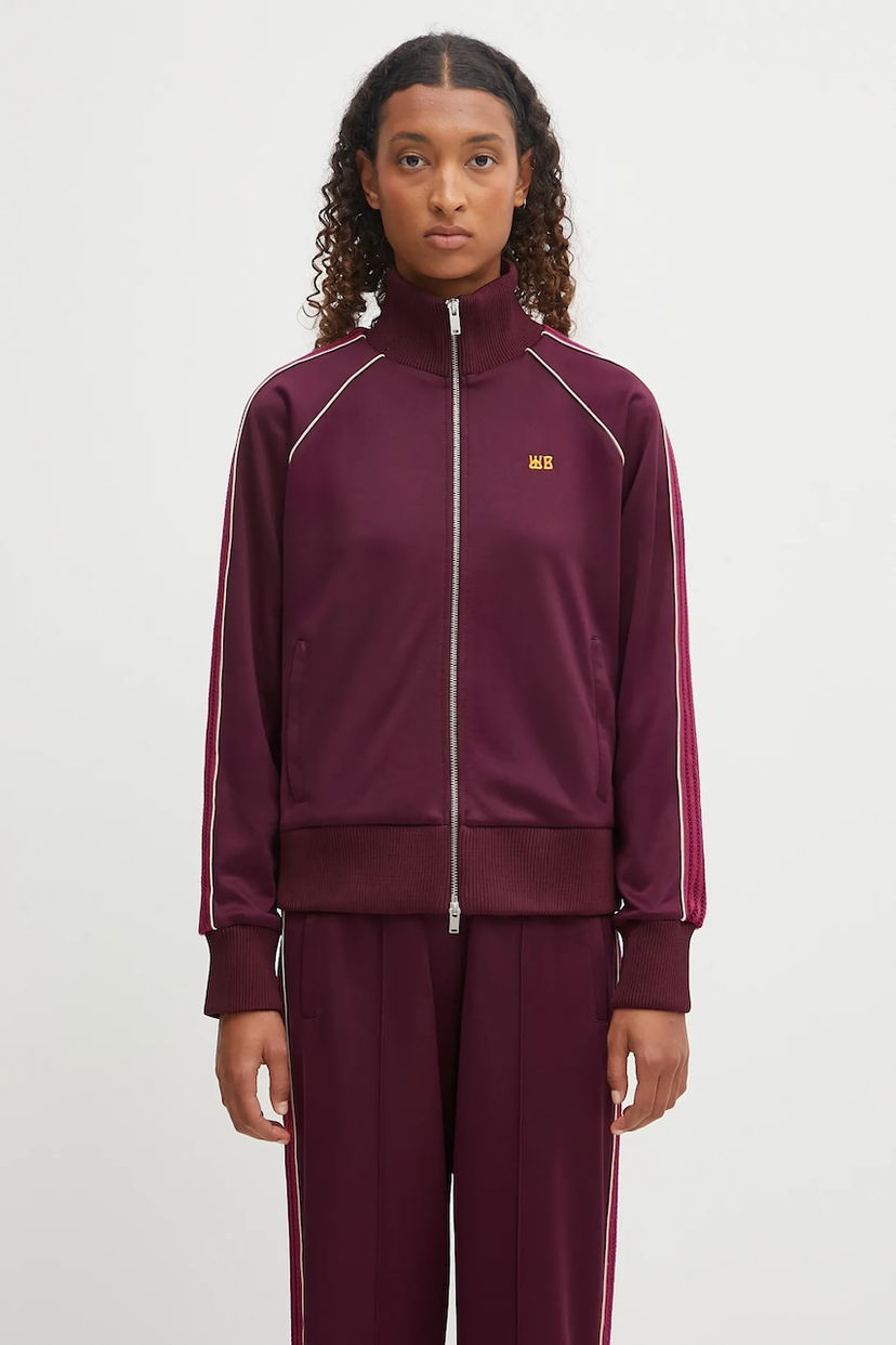 Світшоти Wales Bonner Wales Bonner Mantra Track Top Бордовий | WA25JE01.JE10.350