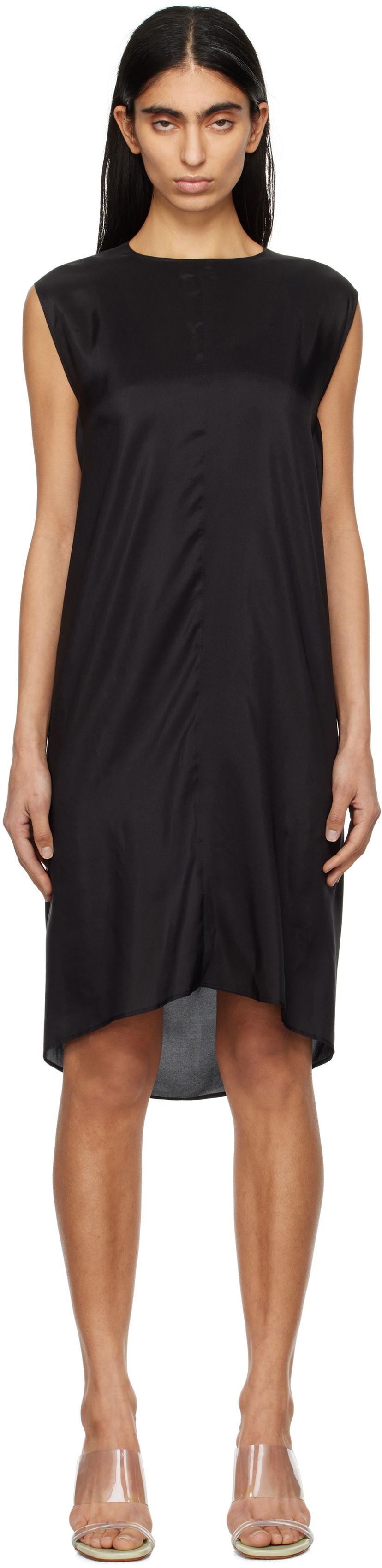 плаття Maison Margiela MM6 Maison Margiela Silk Shift Midi Dress чорний | S52DA0064 M35244
