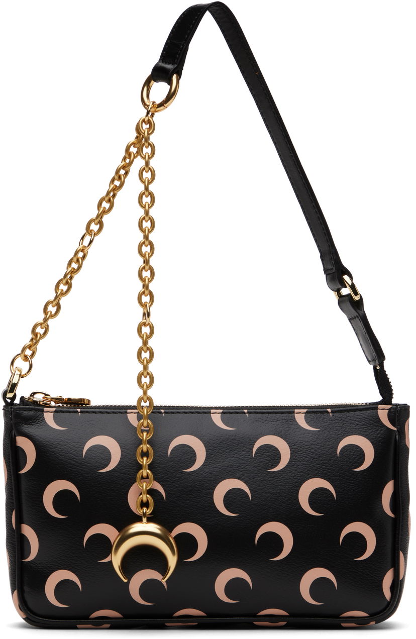 Сумочка Marine Serre Marine Serre Moon Print Canvas Core Bag чорний | WBA018A RWOV0030