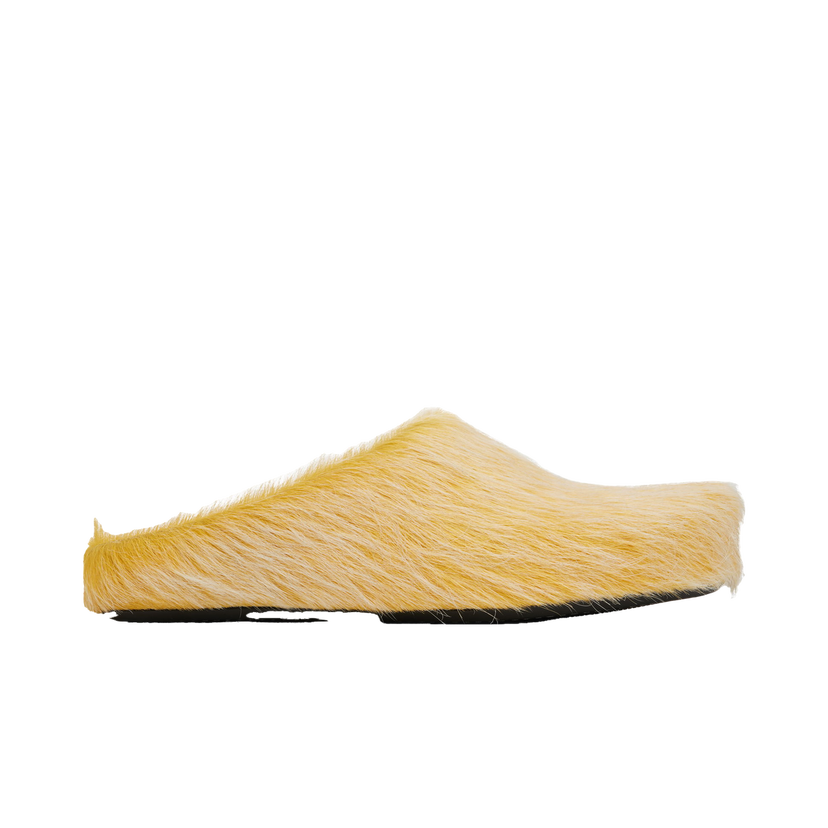 Кросівки та взуття Marni Long Hair Calfskin Fussbett Slip-on Loafers Жовтий | SBMR000600 P8006