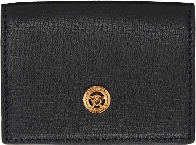 Гаманець Versace Medusa Biggie Trifold Leather Wallet чорний | 1011456_1A10544