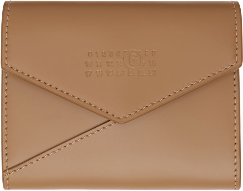 Гаманець Maison Margiela MM6 Maison Margiela Leather Flap Wallet Коричневий | SA5UI0010 P7183