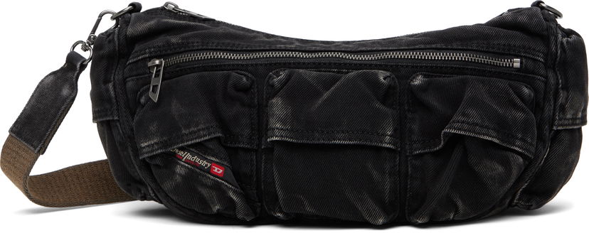 Сумка Diesel Multi-Pocket Crossbody Bag чорний | X10220 P4485