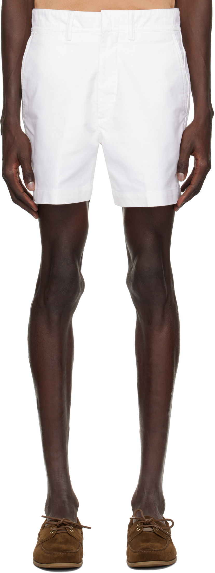 Шорти Tom Ford TOM FORD Cotton Satin Tailored Shorts білий | SSL002-FMC171S25