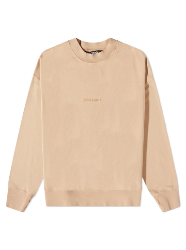 Світшоти Palm Angels Reverse Logo Crew Sweat бежевий | PMBA026S23FLE0046161