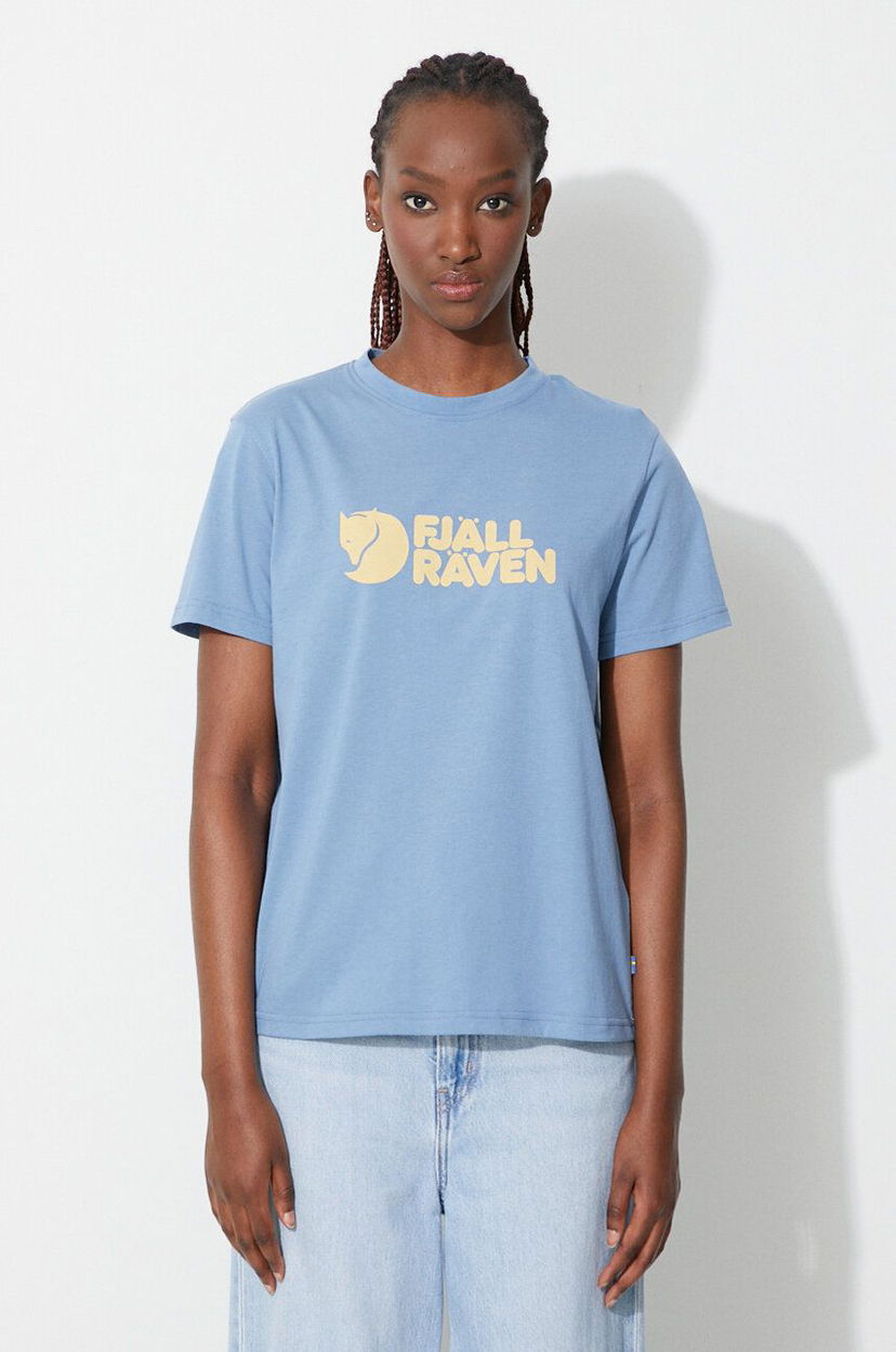 Футболка FJÄLLRÄVEN Logo Tee Синій | F87146.543