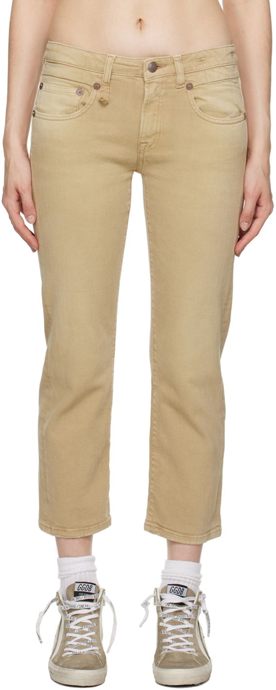 Джинси R13 R13 Boy Straight Jeans бежевий | R13W0091-D105A