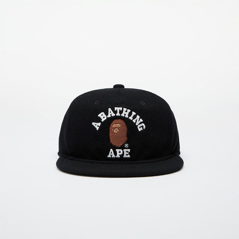 Кепка BAPE College Wool Cap чорний | 001CPK801001M BLK