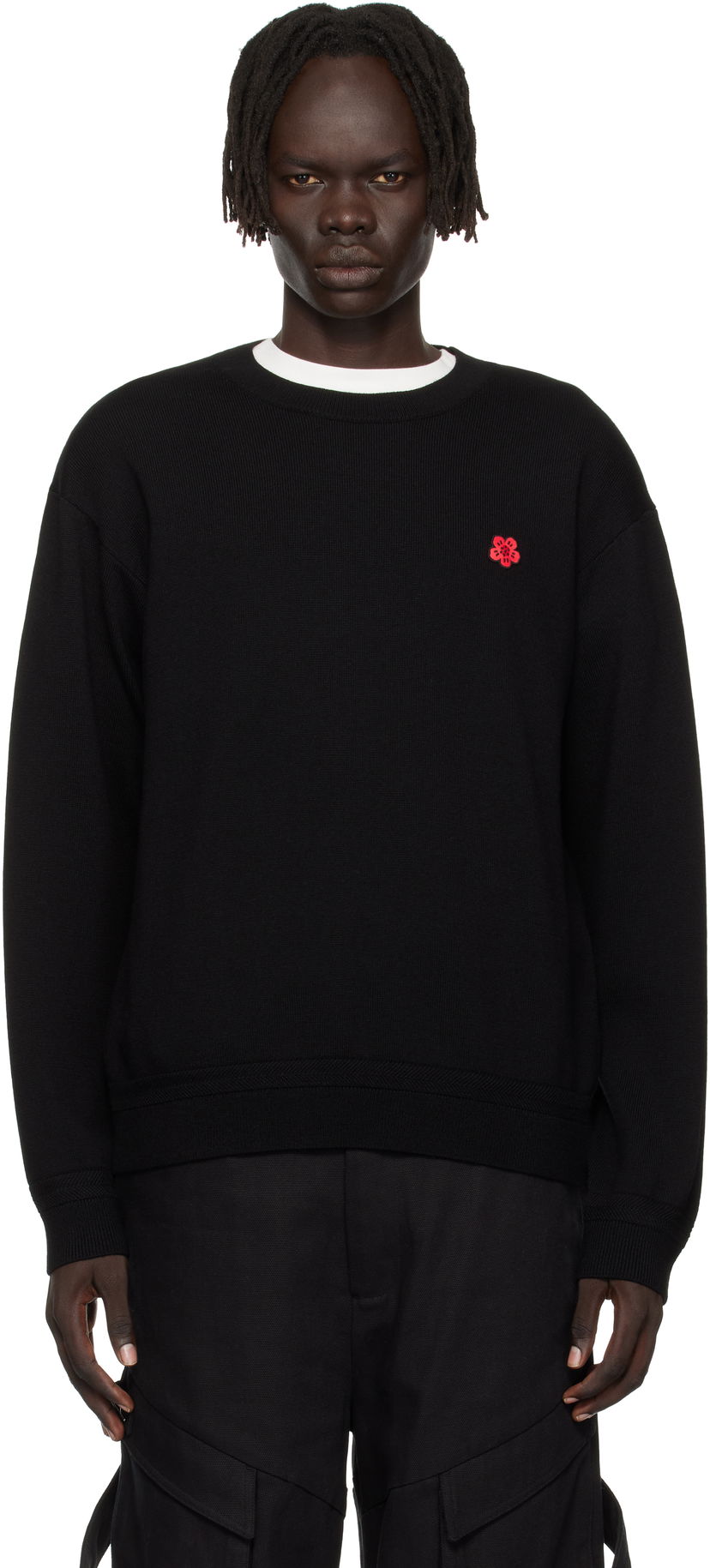 Cветр KENZO Kenzo Paris 'Boke Flower' Crewneck Sweater чорний | FF65PU7593LB