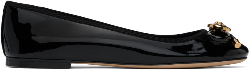 Догляд за взуттям Versace Versace Opera Bow Patent Ballerina Flats чорний | 1017834_1A11949_1B00V