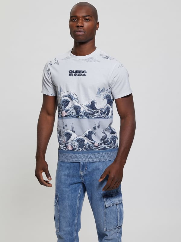 Футболка GUESS All Over Print білий | M4GI38K9RM1, 0