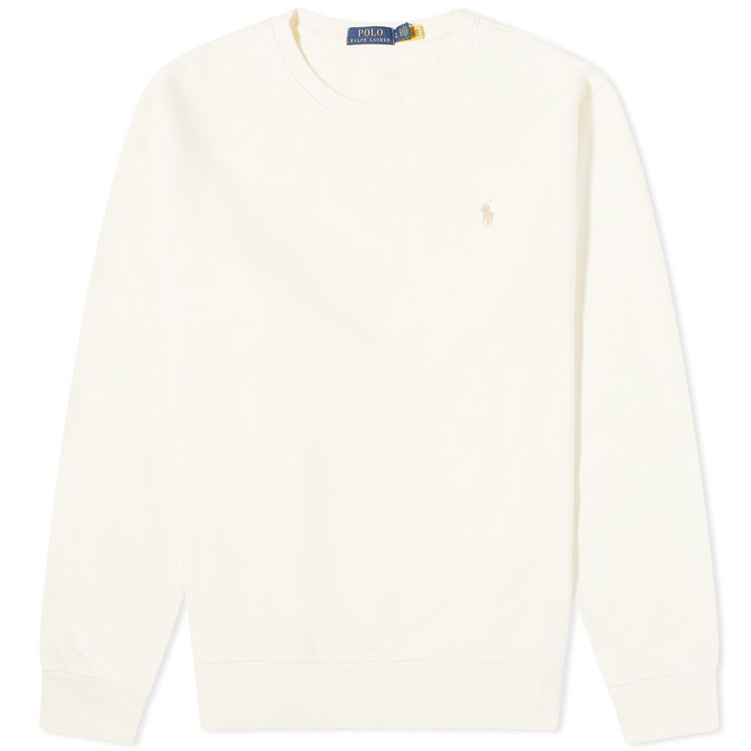 Світшоти Polo by Ralph Lauren Polo Ralph Lauren Loopback Crew Sweat Clubhouse Cream білий | 710916689003