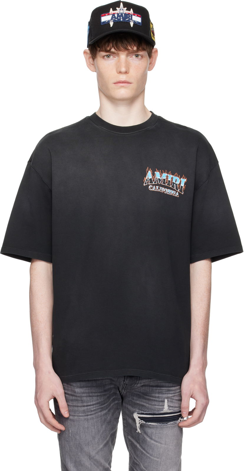 Футболка AMIRI AMIRI Sunny Place Oversized T-Shirt чорний | AMJYTE1210