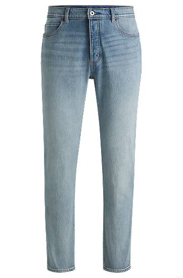 Джинси BOSS Tapered-Fit Stretch Denim Jeans Синій | 50529224