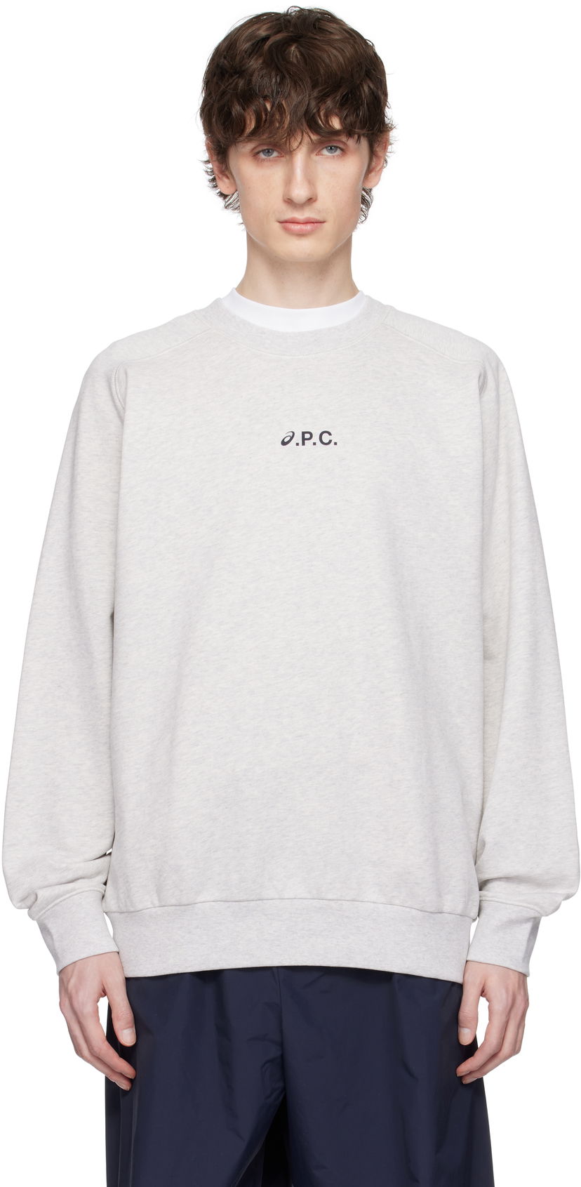 Cветр A.P.C. A.P.C. ASICS Edition Lake Sweatshirt Сірий | COEZD-H27958