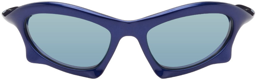 Сонцезахисні окуляри Balenciaga Bat Rectangle Sunglasses темно-синій | BB0229S-006