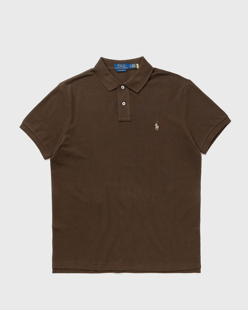 Сорочка поло Polo by Ralph Lauren Polo Ralph Lauren Custom Slim Fit Polo Shirt Коричневий | 710680784449