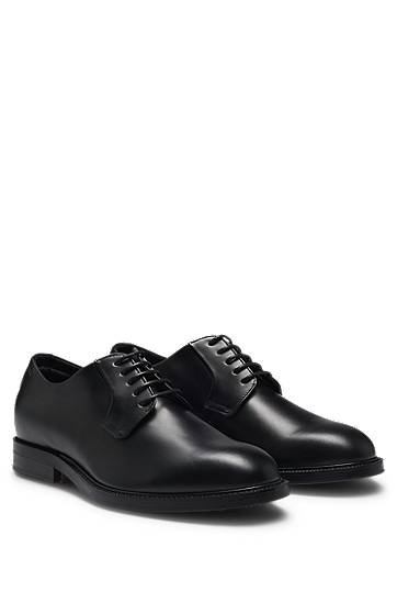 Одяг та аксесуари BOSS Leather Derby Shoes чорний | 50513353