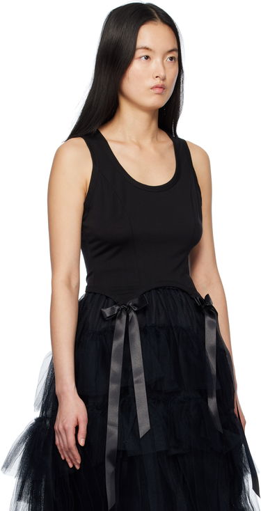 Безрукавка Simone Rocha Simone Rocha Bow Tail Tank Top чорний | 5222 0571, 1