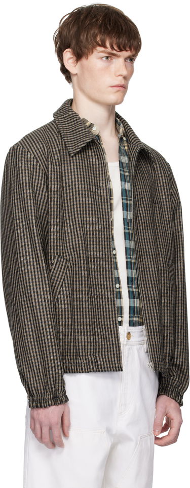 Куртка A.P.C. A.P.C. Gilbert Houndstooth Zip Jacket Коричневий | WOASP-M32018, 1