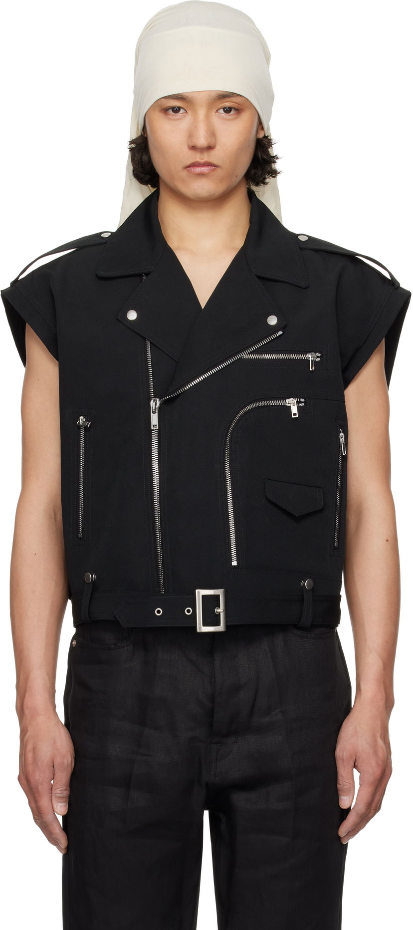 Жилет Rick Owens Rick Owens Bauhaus Stooges Cropped Vest чорний | RL01E5716 PCVS