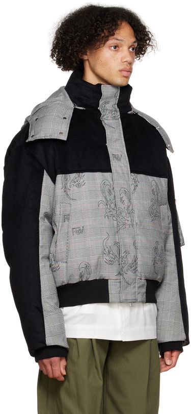 Пуховик Feng Chen Wang Feng Chen Wang Houndstooth Down Jacket Різнокольоровий | FUF14JK08, 1