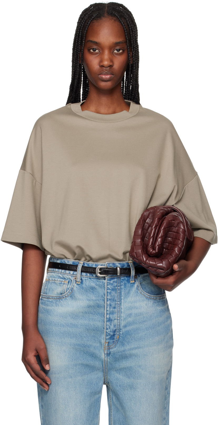 Футболка Fear of God Fear of God Milano Short Sleeve T-Shirt бежевий | FGE250-520VIS