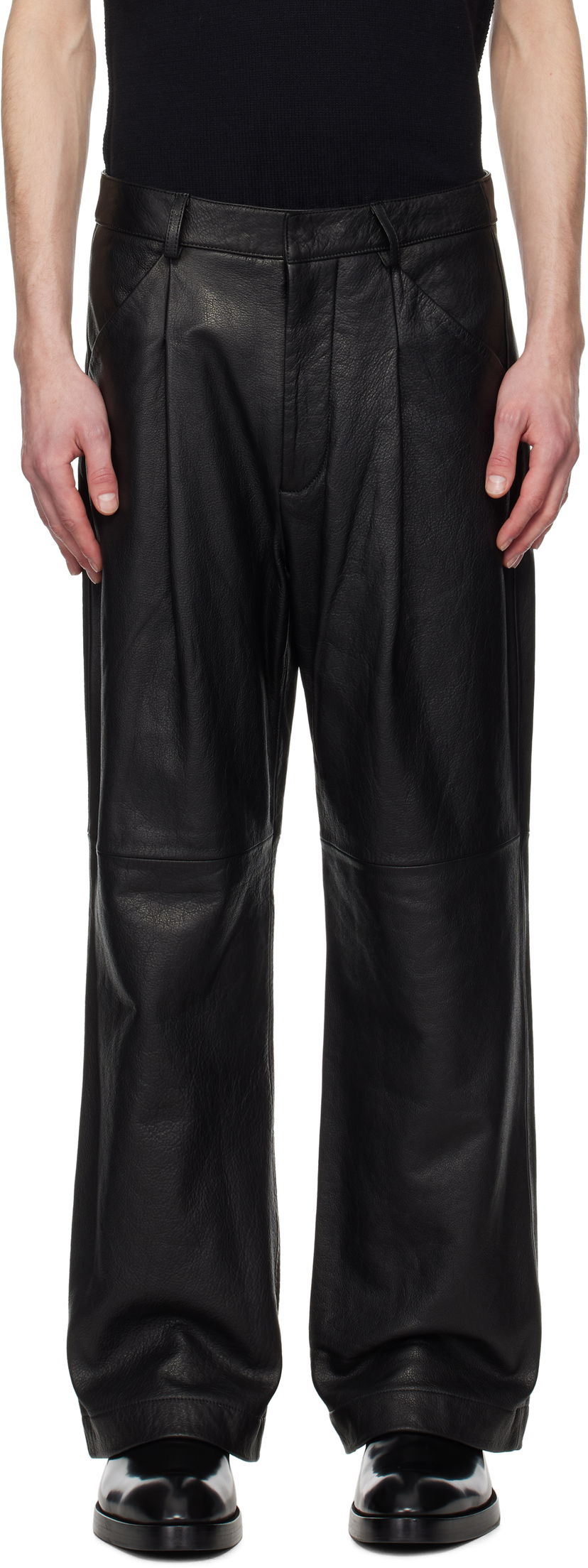 Штани Entire Studios Entire Studios DC Leather Trousers чорний | ES2668BL