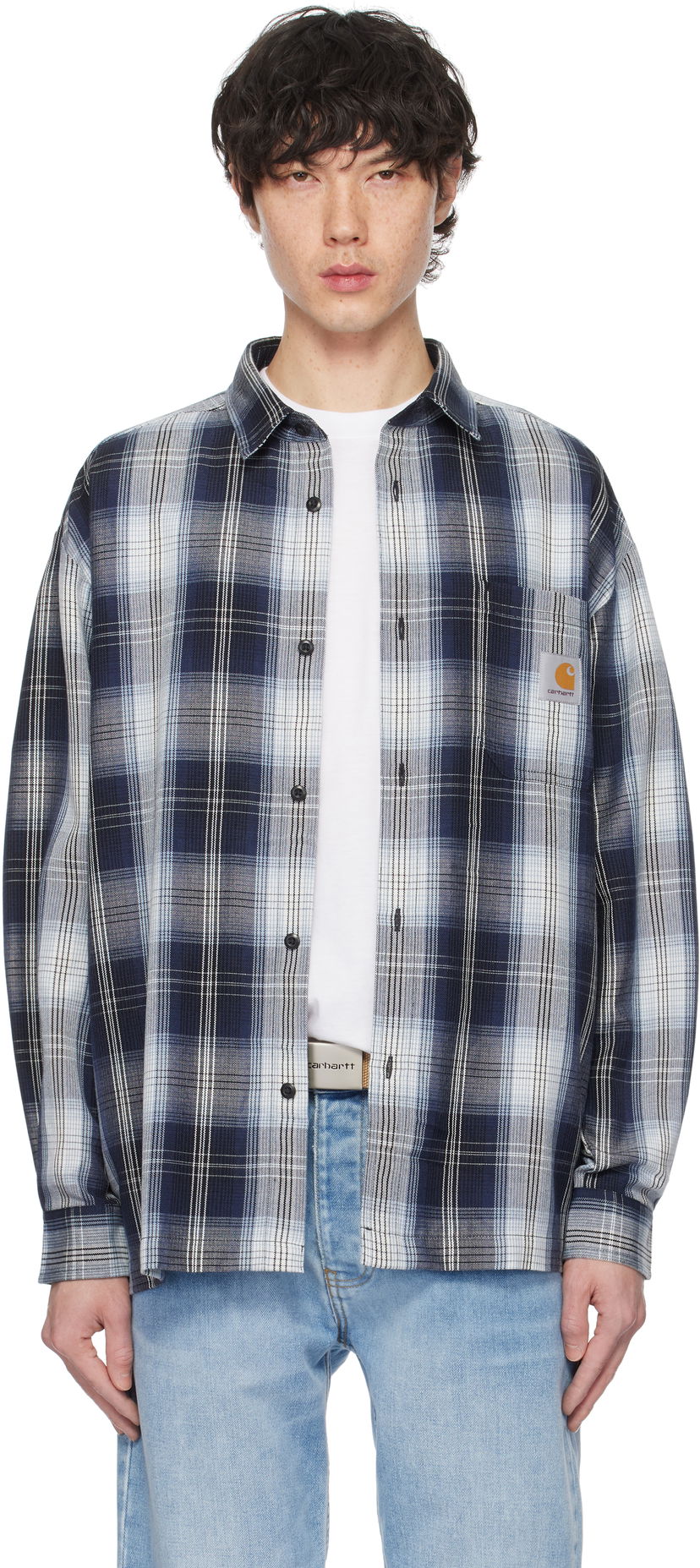 Сорочка Carhartt WIP Work In Progress Blanton Check Shirt Синій | I034379