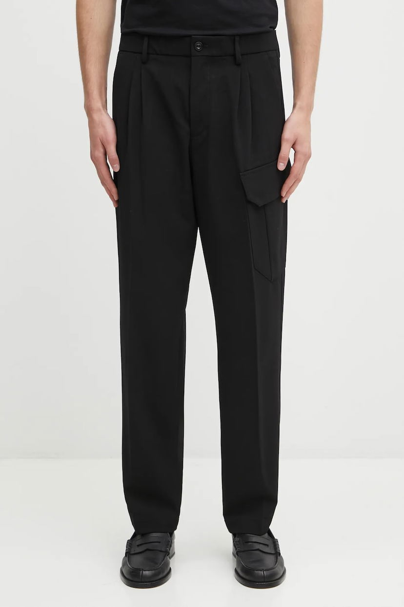 Штани C.P. Company C.P. Company Chinos Wool-Blend Trousers чорний | 19CMPA267A110514A