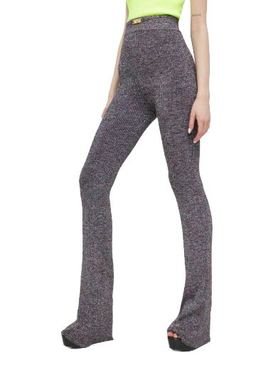 Штани GCDS Lurex Melange Knit Trousers Сірий | SS23W680909