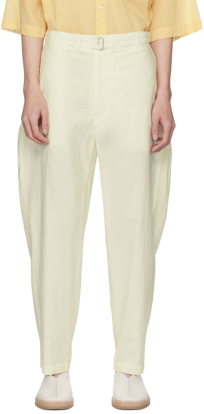 Штани LEMAIRE Lemaire Belted Trousers Жовтий | PA1085 LF1234