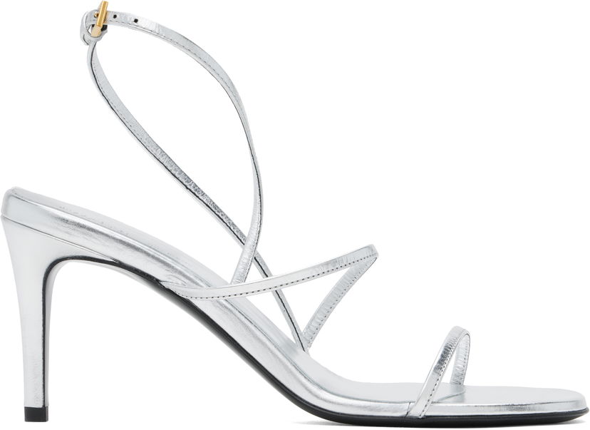 Кросівки та взуття Khaite Loop Heeled Sandals Металік | F3075-772