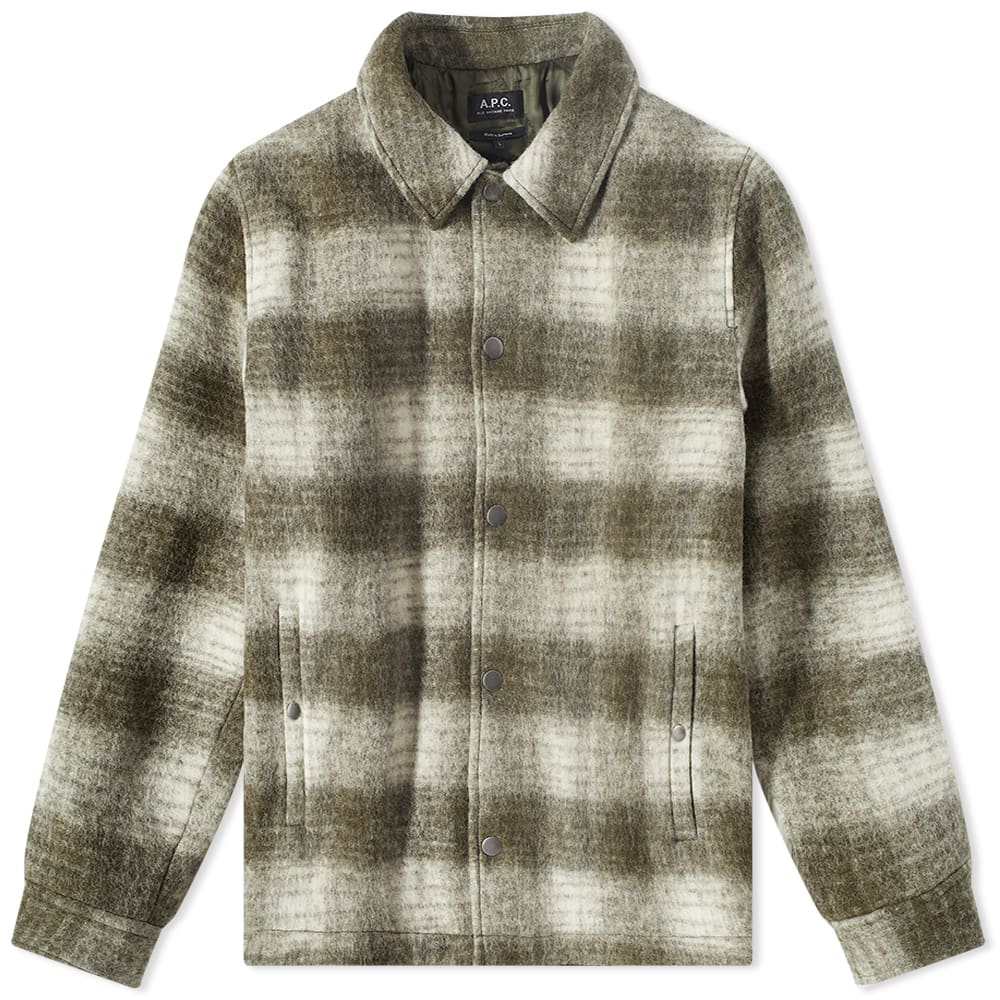 Куртка A.P.C. New Alan Check Wool Jacket Зелений | WOAOR-M02791-JAA, 0