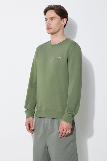 Cветр A.P.C. A.P.C. Item Crewneck Sweatshirt Зелений | COFBQ.H27608.KAE, 3